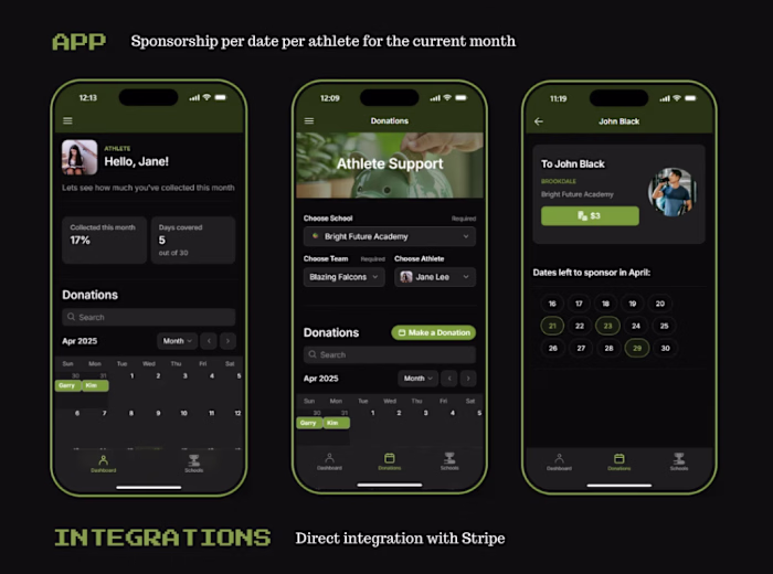 Sponsorship, Nonprofit / Glide App