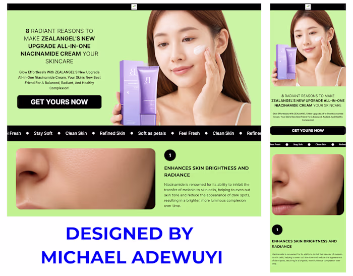 Listicle page design