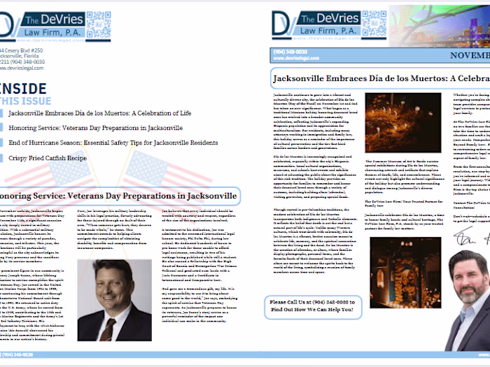 DeVries Law Firm,P.A Newsletter 