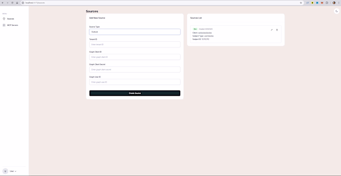 Create custom MCP server for data sources