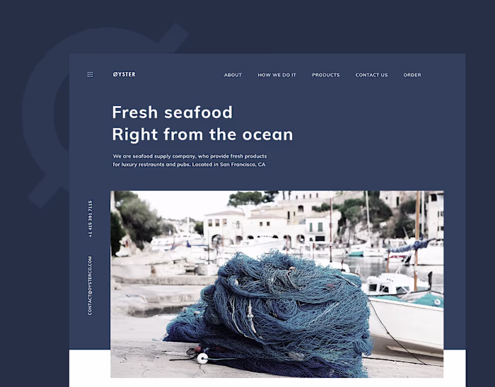 Øyster - Seafood Supplier Company | Website Design