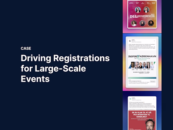 Event marketing for professional events