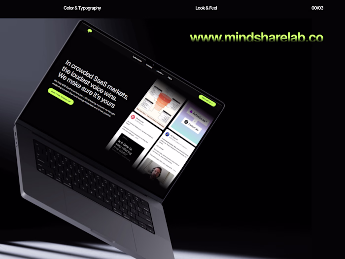 Mindshare Lab - Landing page (Design and Development service)