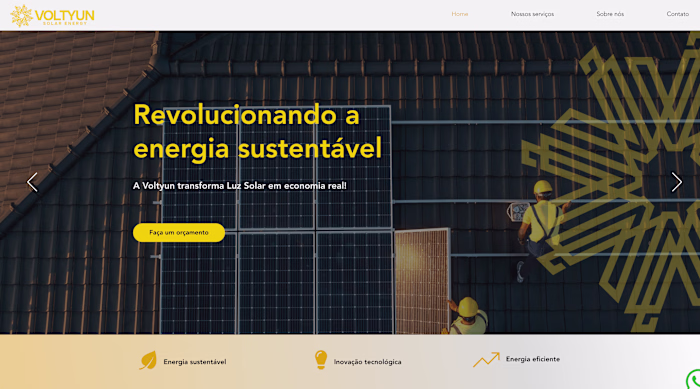 Criação de Conteúdo e Estruturação de Site para Voltyun