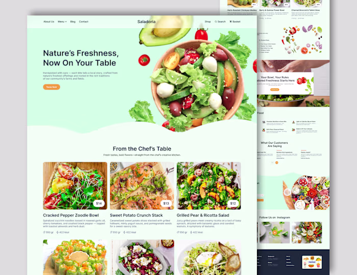 🥗 Saladoria – UI/UX Case