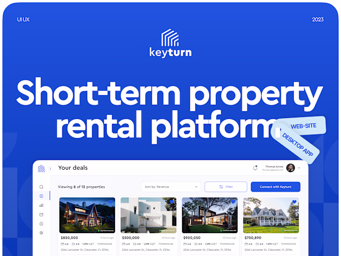 UI UX Design for investment platform