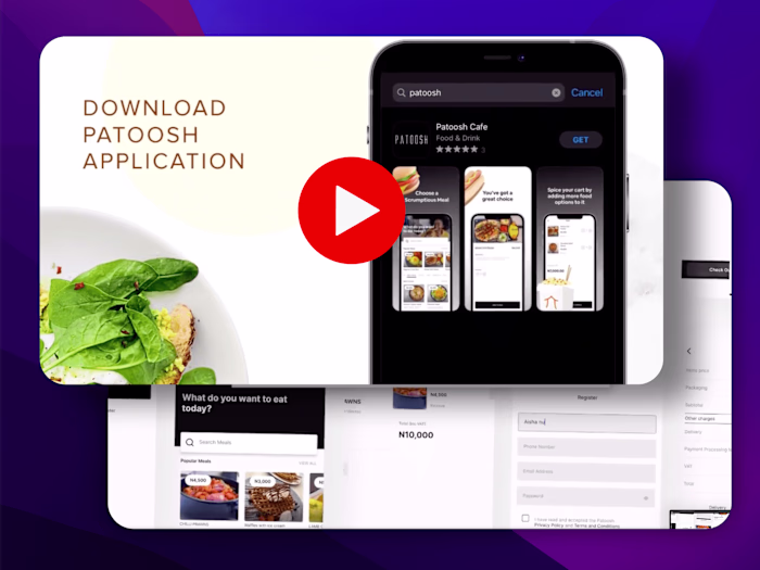 Patoosh Cafe Mobilie App Tutorial
