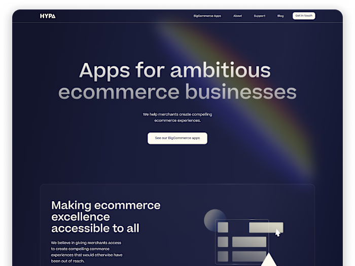 Hypa web design, logo and branding