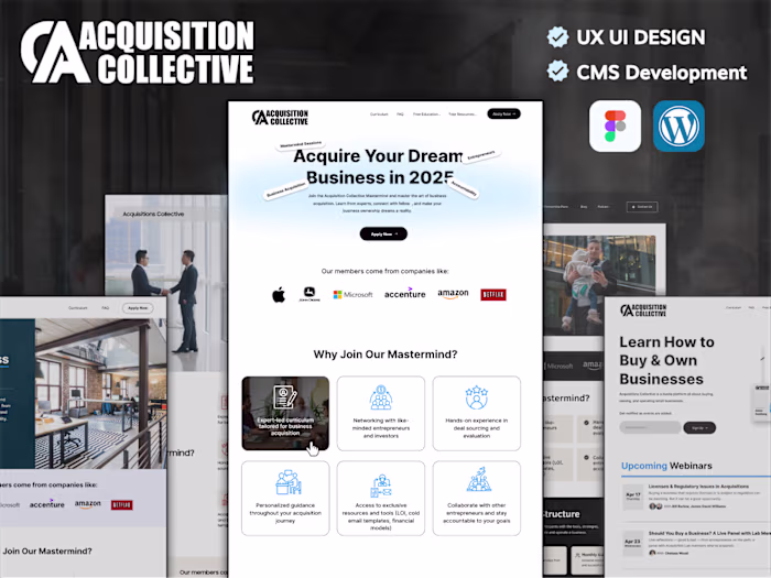 Business Management Website UI/UX Design & Development