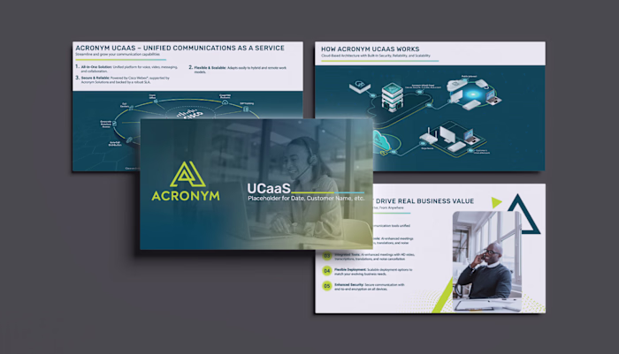 Professional Slide Deck Design for Acronym UCaas