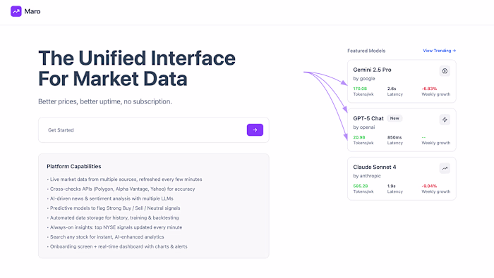 Maro AI Financial Assistant Development