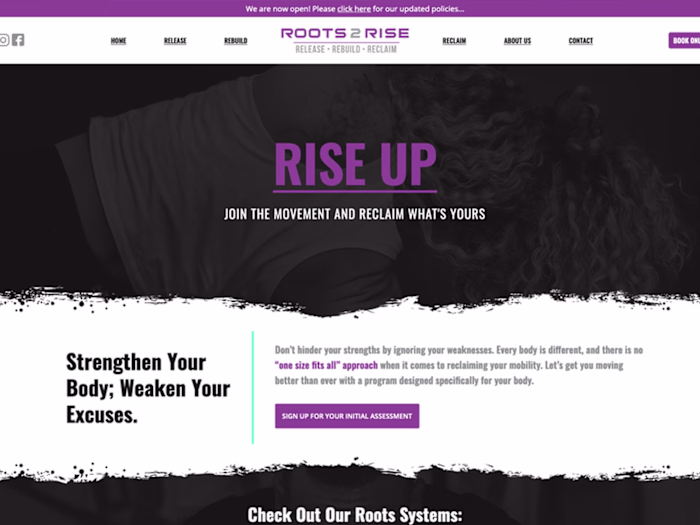 Roots 2 Rise Website