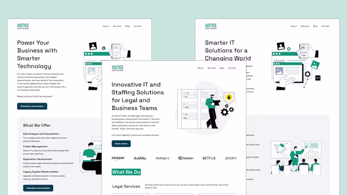 Redesign of Legal IT Staffing Agency Website