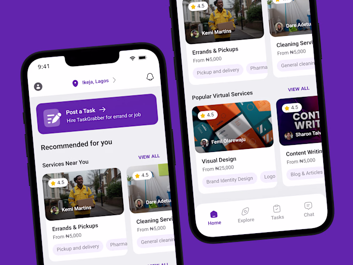 I co-founded and designed TaskGrab - Launching soon!