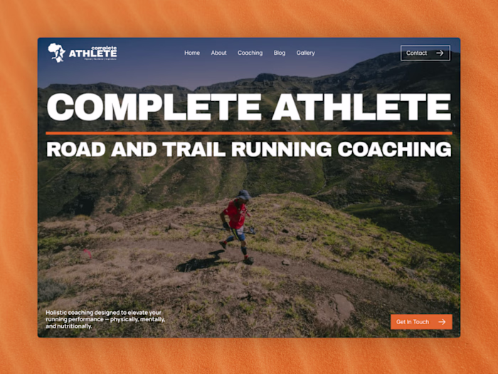 Framer Web Design for Complete Athlete