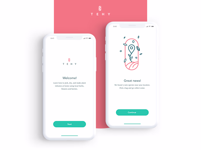 Visual Identity and UI Design for Tea App