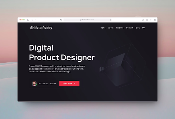 Novo - Personal Portfolio Template