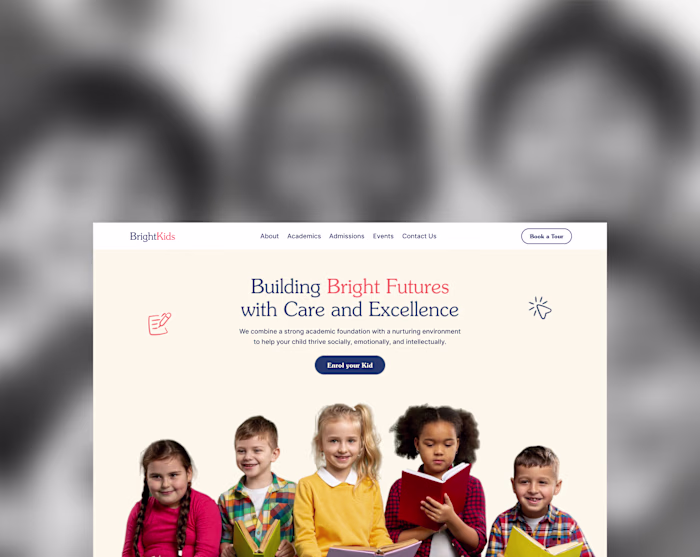 Bright Kids school website