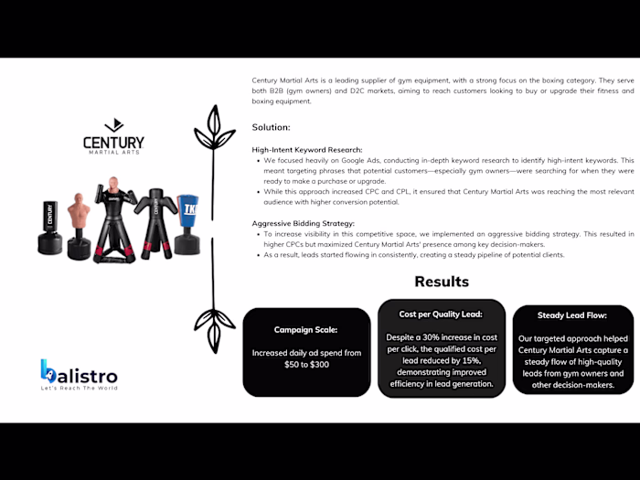 Century - Case Study (Industry: D2C & B2B)