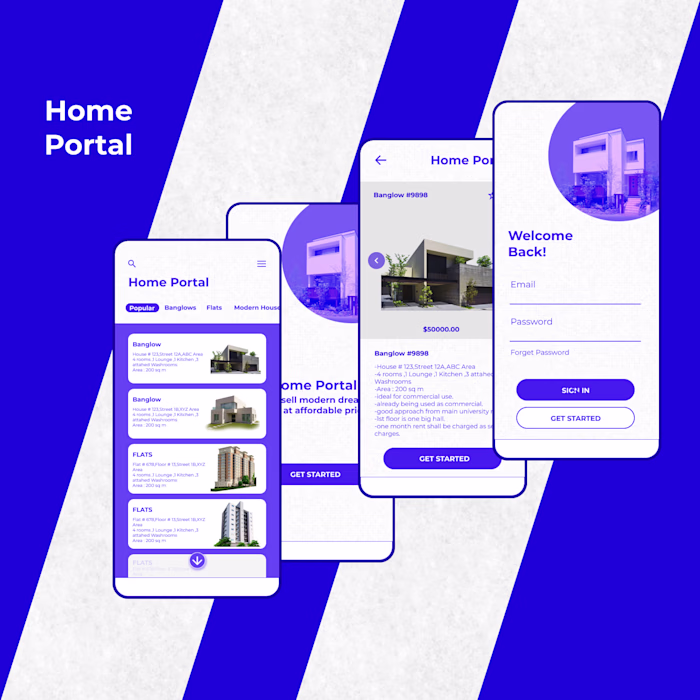 Home Rental App UI –
