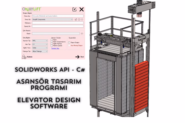 Automated Elevator Design Program by Solidworks API and C#