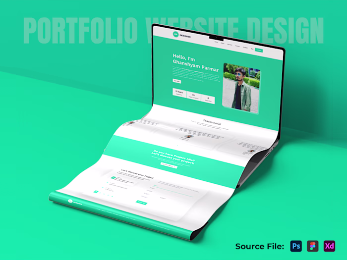 Personal Website Landing Page Design (Landing Page Design)