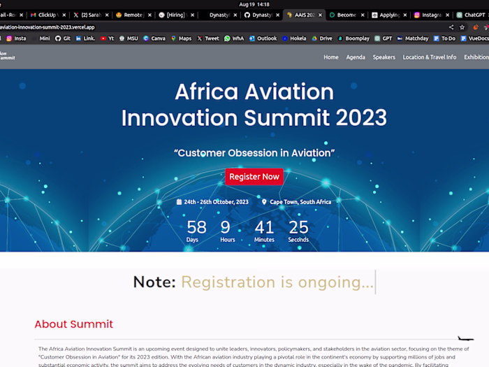 GitHub - DynastyElvis/Africa-Aviation-Innovation-Summit-2023: T…