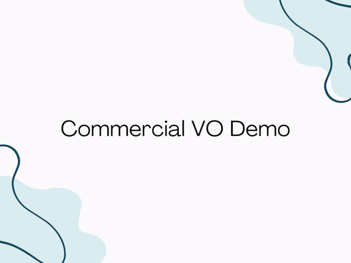 Commercial Voiceover Demo