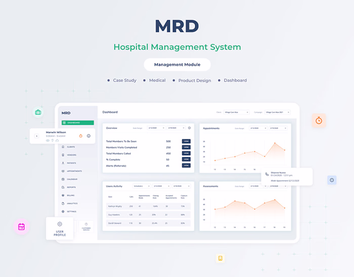 MRD - Medical Management System on Behance