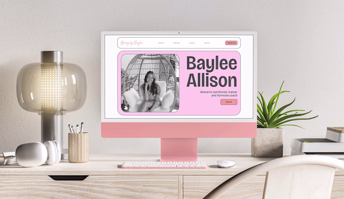 Landing Page Design -  Baylee Allison