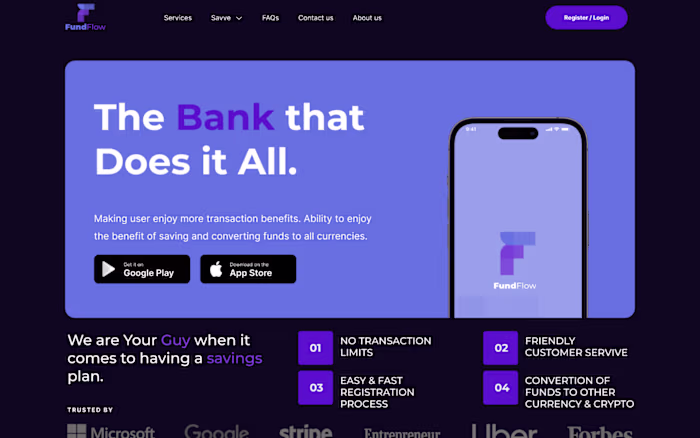Fintech app Hero section (A Casestudy)