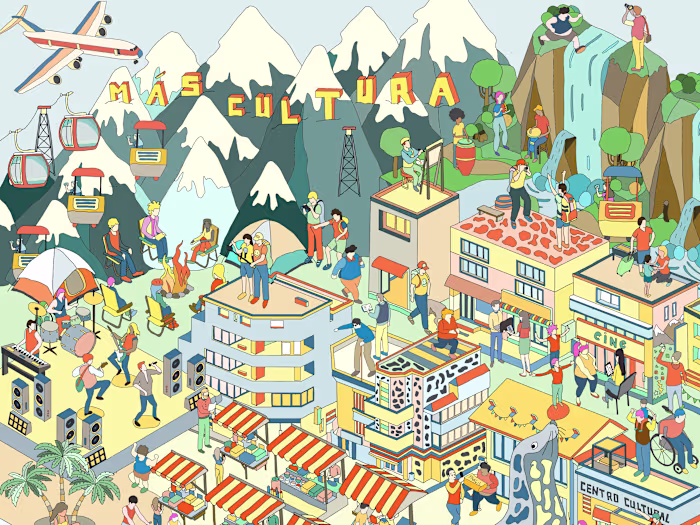 Advertisement for Mas Cultura, Argentina