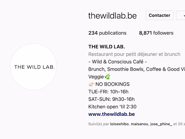 THE WILD LAB. (@thewildlab.be) • Instagram photos and videos