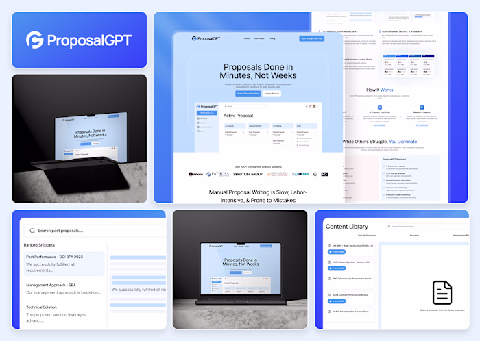 Figma Design & Webflow Development for ProposalGPT