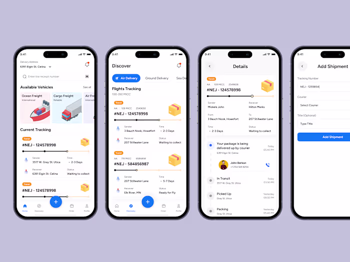 Logistics app - Parcel Track Delivery Software