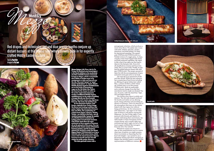 Food & Hospitality Feature Writing: Restaurant Review Project