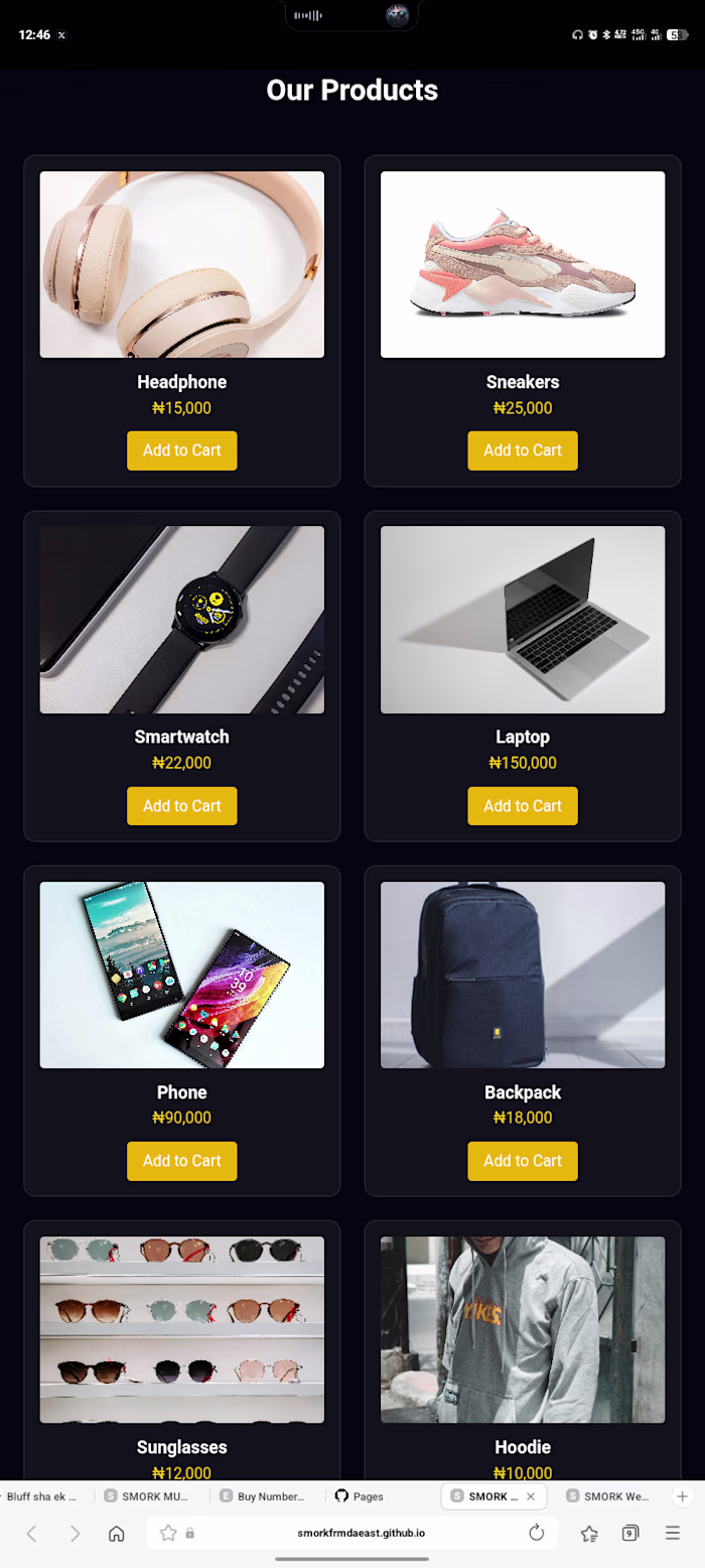 A modern e-commerce web application