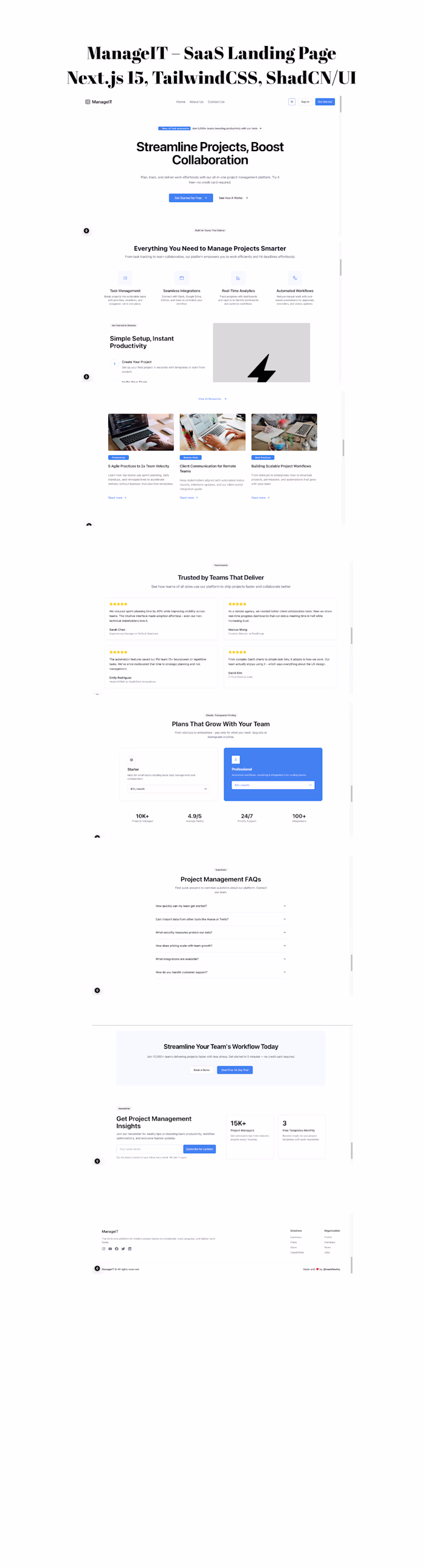 Modern SaaS Landing Page Development