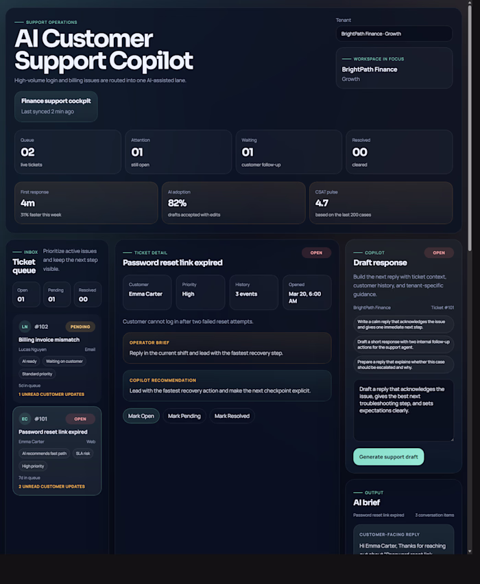 AI Customer Support Copilot is