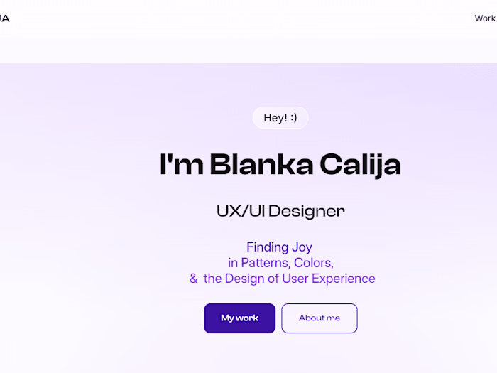 Blanka Calija Portfolio