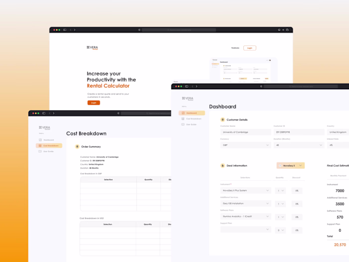 Financial Rentals App | Web Application Design & Development