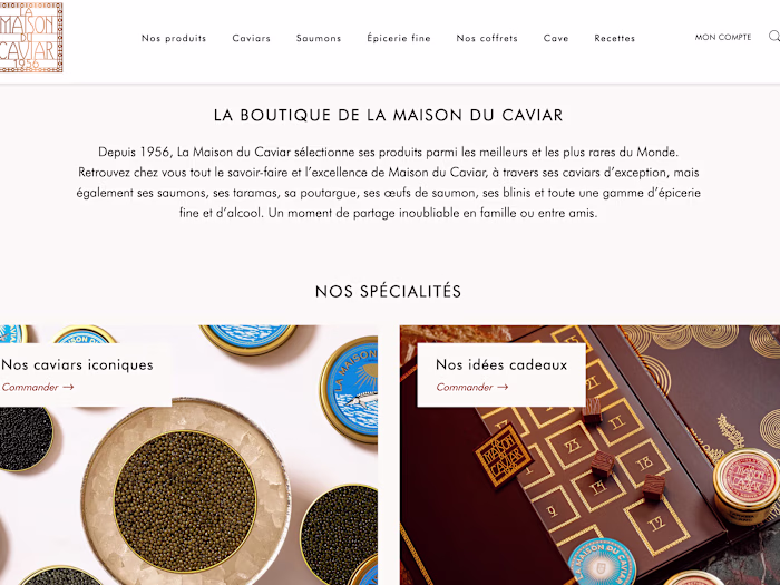 La Maison du Caviar E-commerce Revamp
