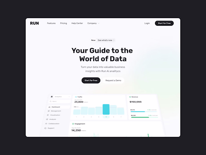 RUN — Saas & Ai Startup Framer Template
