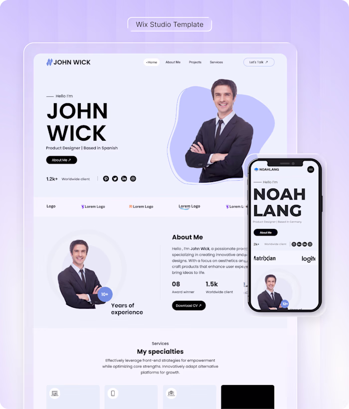 Personal Portfolio is a custom,