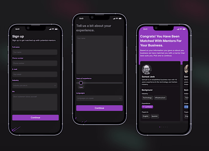 Mentorship app