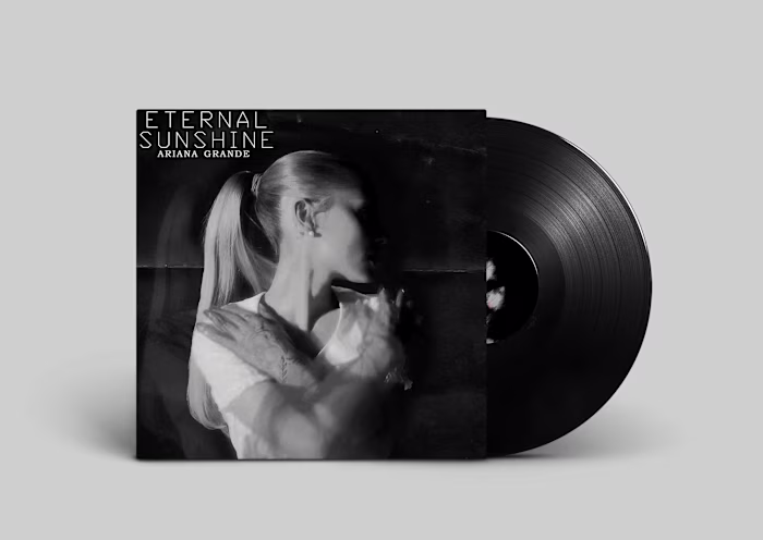 album cover design and vinyl  mockup 