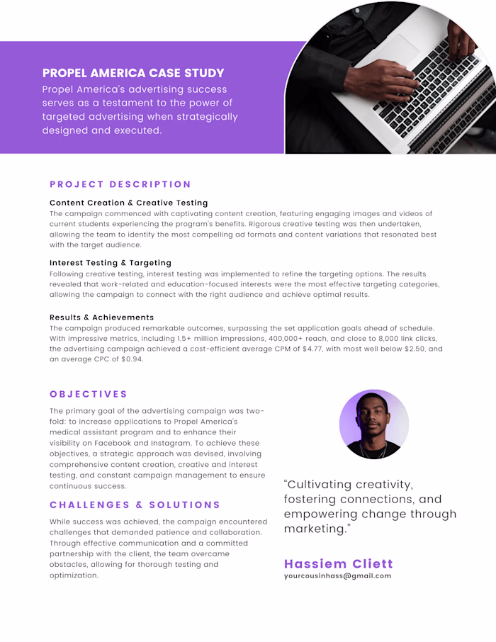 Nonprofit Ads Case Study