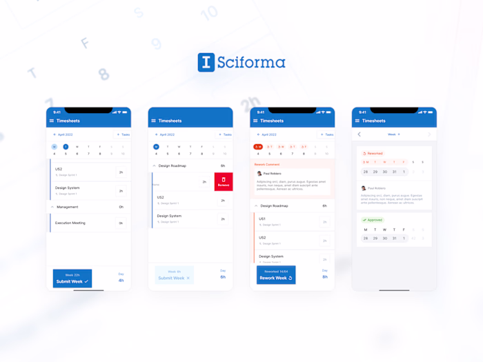 UI/UX Design for Sciforma