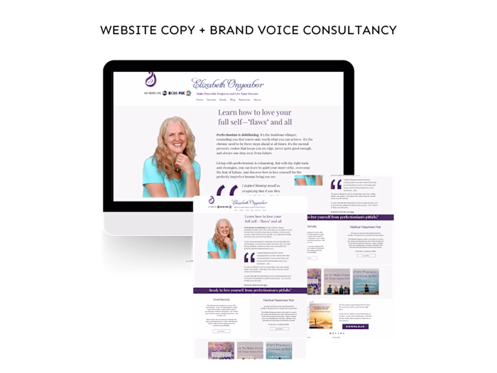 Website Copy + Brand Voice Consultancy for a Business Coach 