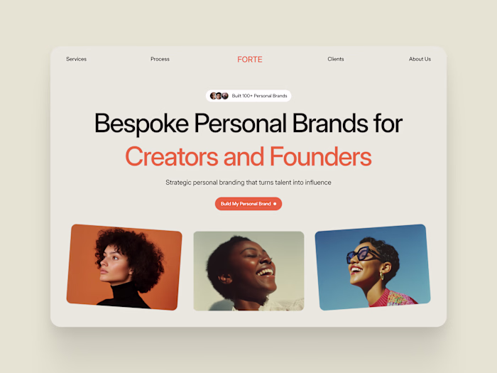 Personal Branding Agency Framer Website Template